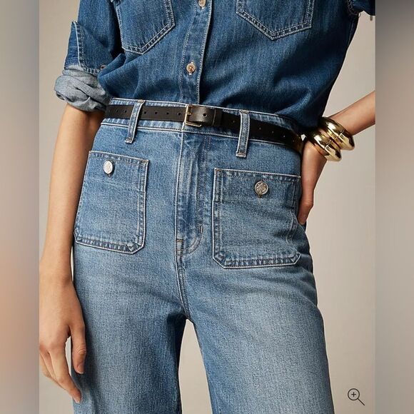 NWT J CREW Full-length slim-wide jean in 1996 semi-stretch - Picture 8 of 13